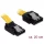 DeLock Cable SATA 6 Gb/s male straight > SATA male upwards angled 20 cm yellow metal