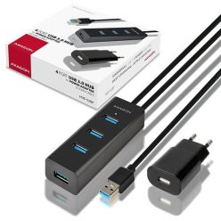 AXAGON HUE-S2BP USB3.0 Charging Hub Black