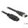 DeLock FireWire 9 pin male > 6 pin male cable 1m Black