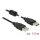 DeLock USB 2.0 Type-A male > USB 2.0 Type-A male 1,5m Black Cable