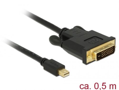 DeLock Mini Displayport 1.1 male > DVI-D (Single Link) male 0,5m