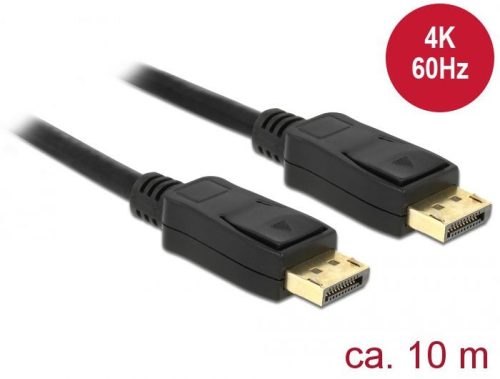 DeLock Displayport 1.2 male > Displayport male 4K 60 Hz 10m