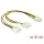 DeLock Power cable 2x 4 pin Molex male > 8 pin EPS male 30cm