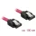 DeLock SATA 6 Gb/s male straight > SATA male straight 100 cm red metal Cable