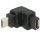 DeLock USB 2.0 Micro-B male > USB 2.0 Micro-B female angled up Adapter Black