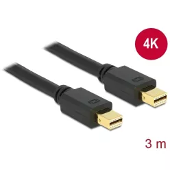   DeLock Mini DisplayPort 1.2 male > Mini DisplayPort male 4K 60 Hz 3.0m Cable Black