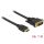 DeLock HDMI to DVI-D (Dual Link) (24+1) cable bidirectional 1m Black