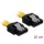DeLock SATA 20cm straight/straight metal yellow Cable