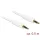 DeLock Stereo Jack Cable 3.5mm 3 pin male > male 0,5m White