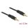 DeLock Stereo Jack Cable 3.5mm 3 pin male > male 0,5m Black