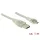DeLock USB 2.0 Type-A male > USB 2.0 Micro-B male 1m cable Transparent