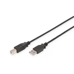 Assmann USB2.0 connection cable type A - B M/M 5m Black