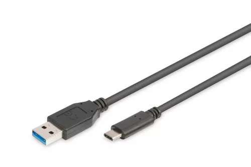 Assmann USB Type-C connection cable type C to A M/M 1m Black
