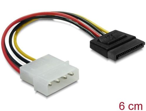 DeLock Power SATA HDD > 4pin male straight cable