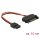 DeLock SATA 15 pin plug > Power Slim SATA 6 pin receptacle Power cable 10cm