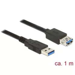   DeLock USB 3.0 Type-A male > USB 3.0 Type-A female 1m Extension cable Black