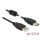 DeLock USB 2.0 Type-A male > USB 2.0 Type-A male 0,5m cable Black