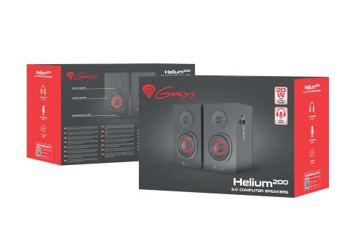 Natec Genesis Helium 200 Gaming speaker 2.0 Black