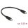 DeLock Stereo Jack 3.5mm female panel-mount > Stereo Jack 3.5mm female panel-mount 25cm cable