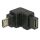 DeLock USB 2.0 Micro-B male > USB 2.0 Micro-B female angled down adapter