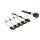 DeLock Mini SAS SFF-8643 > 4 x SATA 7 pin + Sideband 0.5 m metal cable