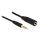 DeLock Extension Cable Audio Stereo Jack 3.5 mm male / female IPhone 4 pin 1m Black