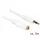 DeLock Stereo Jack Extension Cable 3.5 mm 3 pin male > female 5m White