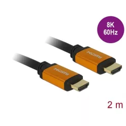 DeLock Ultra High Speed HDMI Cable 48 Gbps 8K 60 Hz 2m