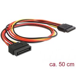   DeLock Extension Cable Power SATA 15 Pin male > SATA 15 Pin female 50cm