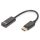 Assmann DisplayPort - HDMI Adapter/Converter cable 0,15m Black