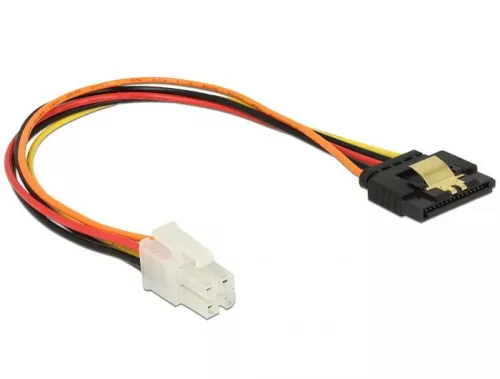 DeLock P4 male > SATA 15 pin receptacle 0,2m