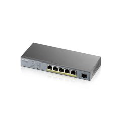   ZyXEL GS1350-6HP 5-port GbE Smart Managed PoE Switch with GbE Uplink