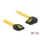 DeLock SATA 6 Gb/s Cable straight to left angled 20cm yellow