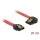 DeLock SATA 6 Gb/s Cable straight to left angled 20cm Red