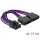 DeLock Power Cable PCI Express 8 pin male > 2 x 4 pin male textile shielding Purple