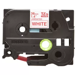   Brother TZe-262 laminált P-touch szalag (36mm) Red on White - 8m