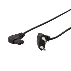   Logilink Power cord Euro male 90° to IEC C7 female 90° 0.75m Black