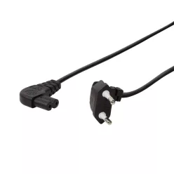   Logilink Power cord Euro male 90° to IEC C7 female 90° 0.75m Black