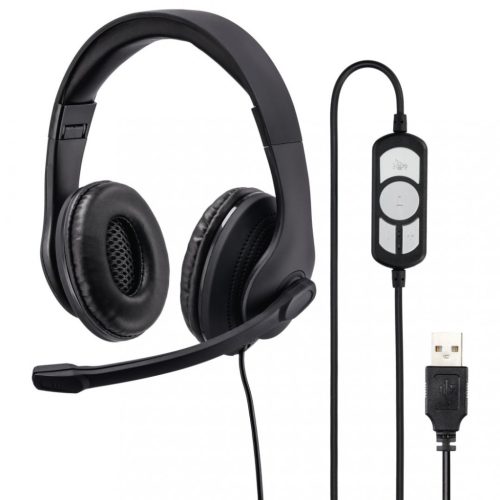 Hama USB-300 headset Black