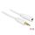 DeLock Stereo Jack Extension Cable 3.5 mm 3 pin male > female 3m White