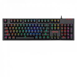   Redragon Amsa-Pro Mechanical Gaming RGB Wired Keyboard with Ultra-Fast V-Optical Blue Switches Black HU