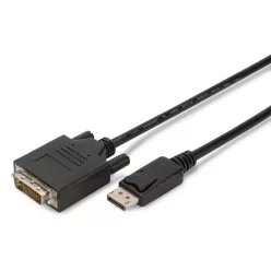   Assmann DisplayPort adapter cable, DP - DVI-D (Dual Link) (24+1) 1m Black