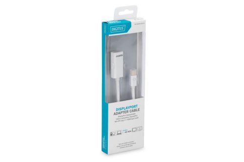 Digitus DisplayPort adapter cable, mini DP - HDMI type A