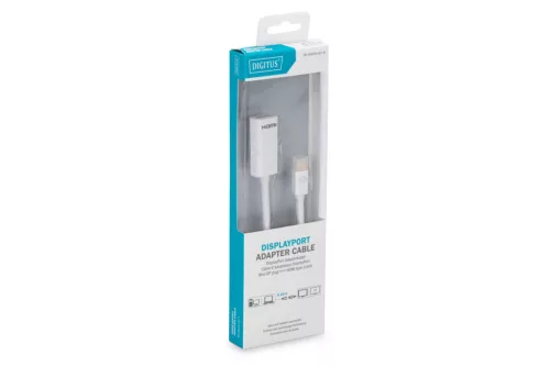 Digitus DisplayPort adapter cable, mini DP - HDMI type A