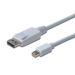 Assmann DisplayPort connection cable, mini  DP - DP 2m White