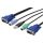 Digitus KVM Cable-Set,VGA,PS/2-Mouse,PS/2-Keyboard, USB