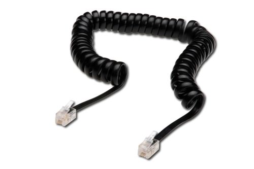 Assmann RJ10 Telefonkábel 2m Black