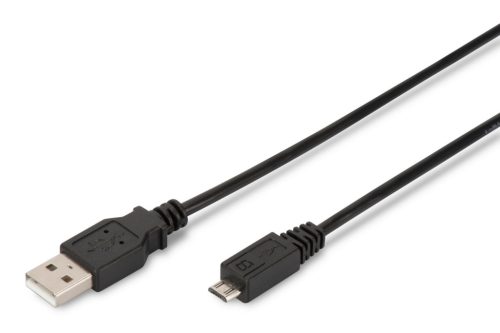 Assmann USB 2.0 connection cable, type  A - micro B 1m Black