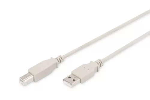 Assmann USB 2.0 connection cable, type A - B 1,8m Beige