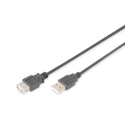 Assmann USB 2.0 extension cable, type A 1,8m Black